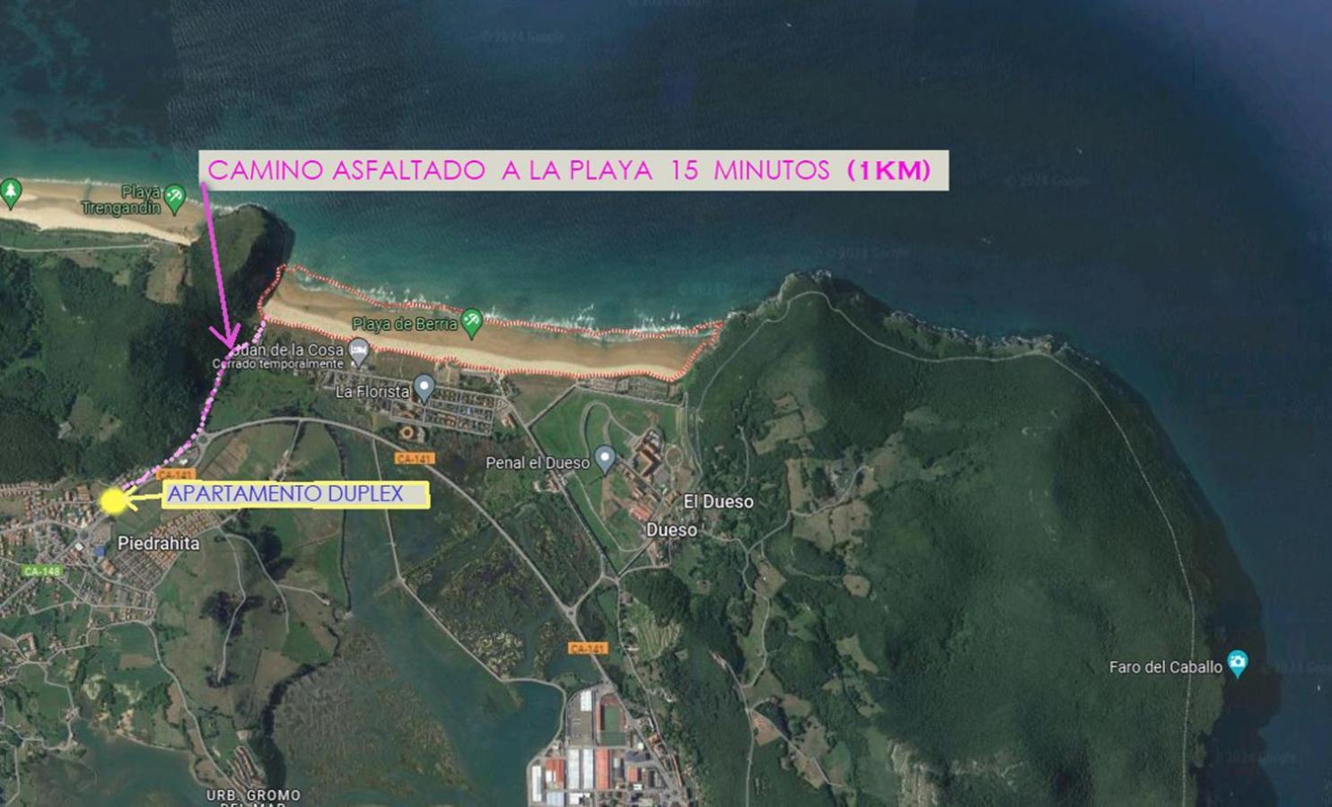 Piedrahita Duplex Playa Berriaアパートメント エクステリア 写真